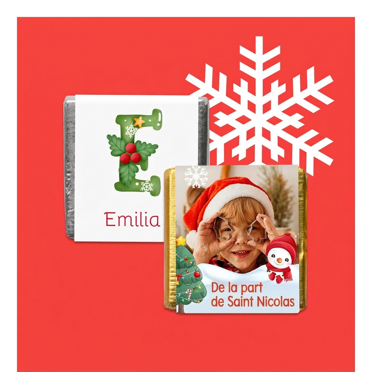 Mini-chocolat personnalisé de Saint-Nicolas