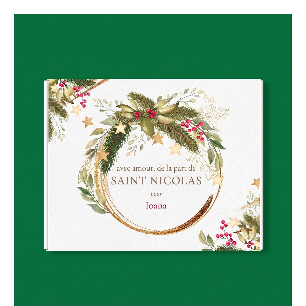 Boîtes de bonbons personnalisées de Saint-Nicolas
