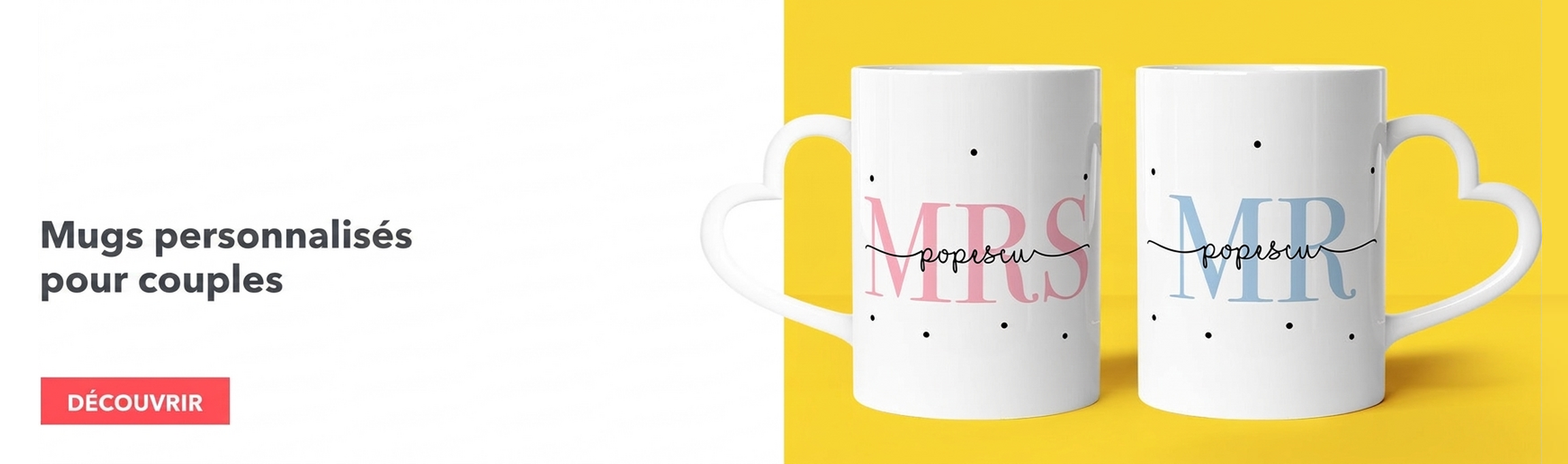 Tasses personnalisées pour l