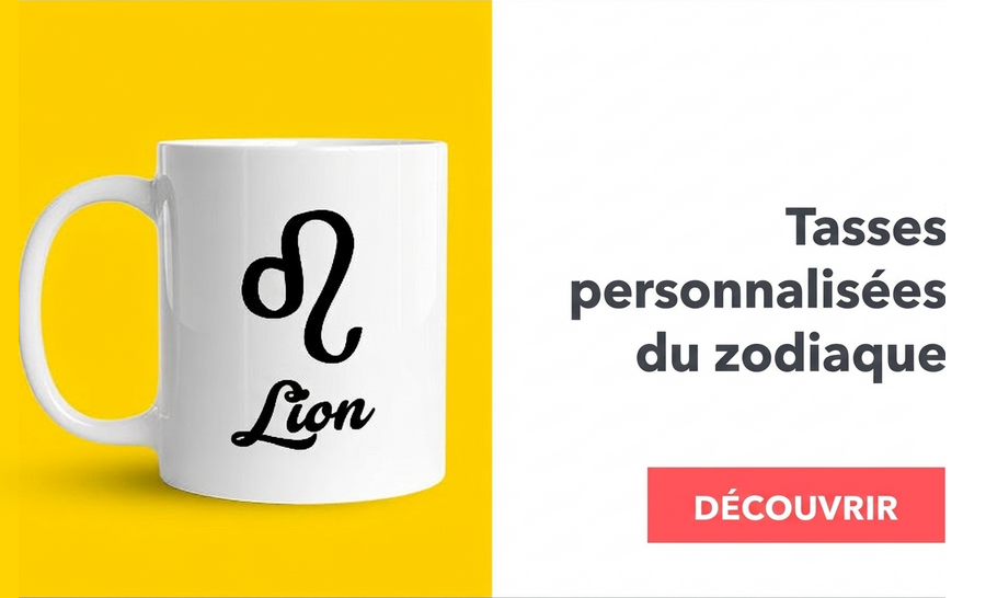 Tasses avec les signes du zodiaque