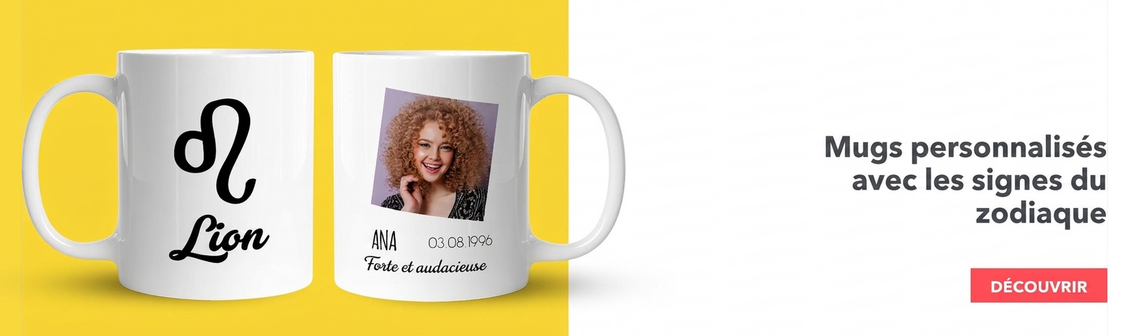 Tasses avec les signes du zodiaque