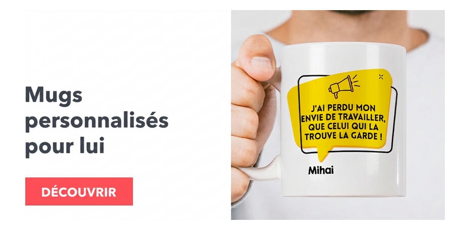 Tasses personnalisées pour lui