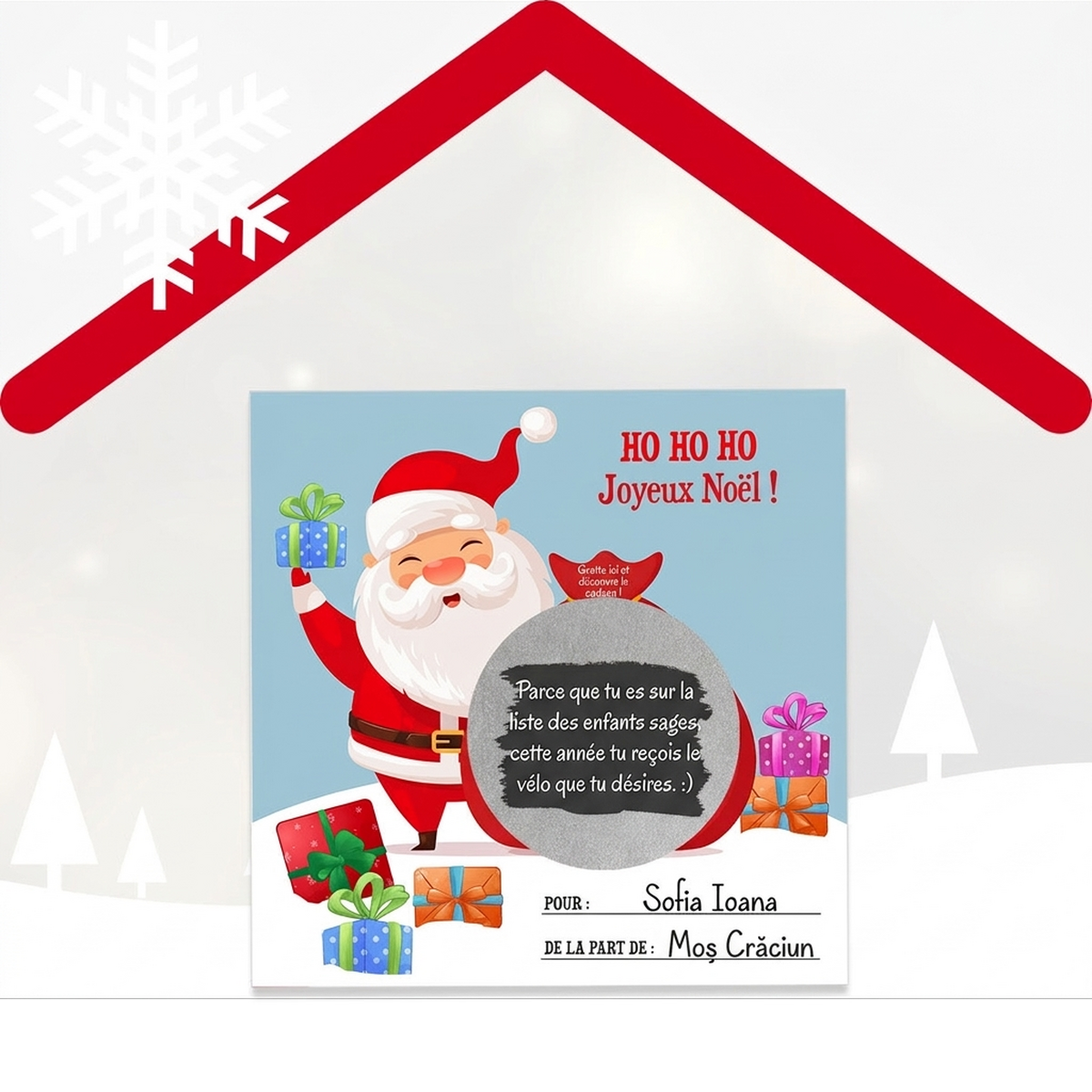 Cartes de Noël à gratter