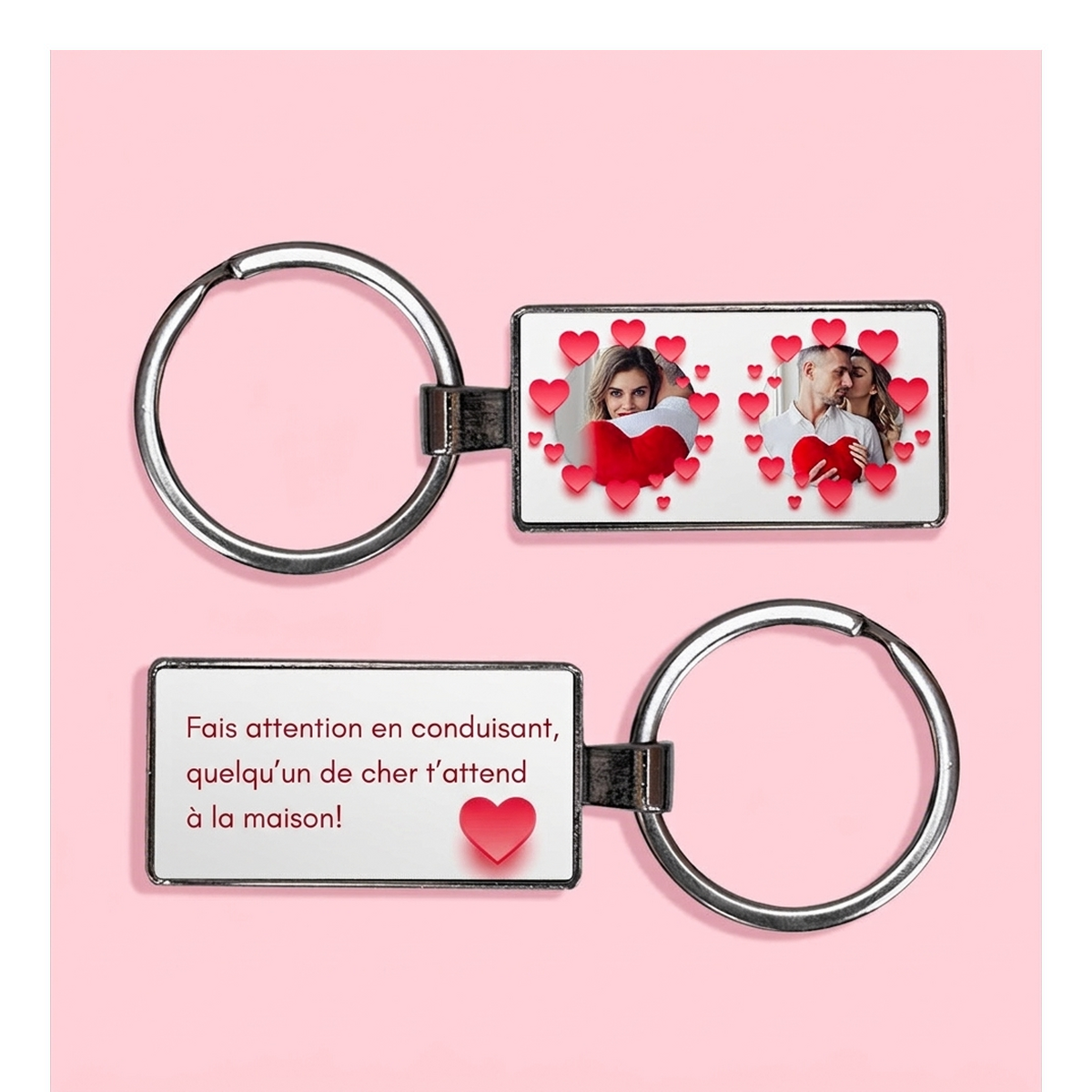Porte-clés personnalisés pour la Saint-Valentin
