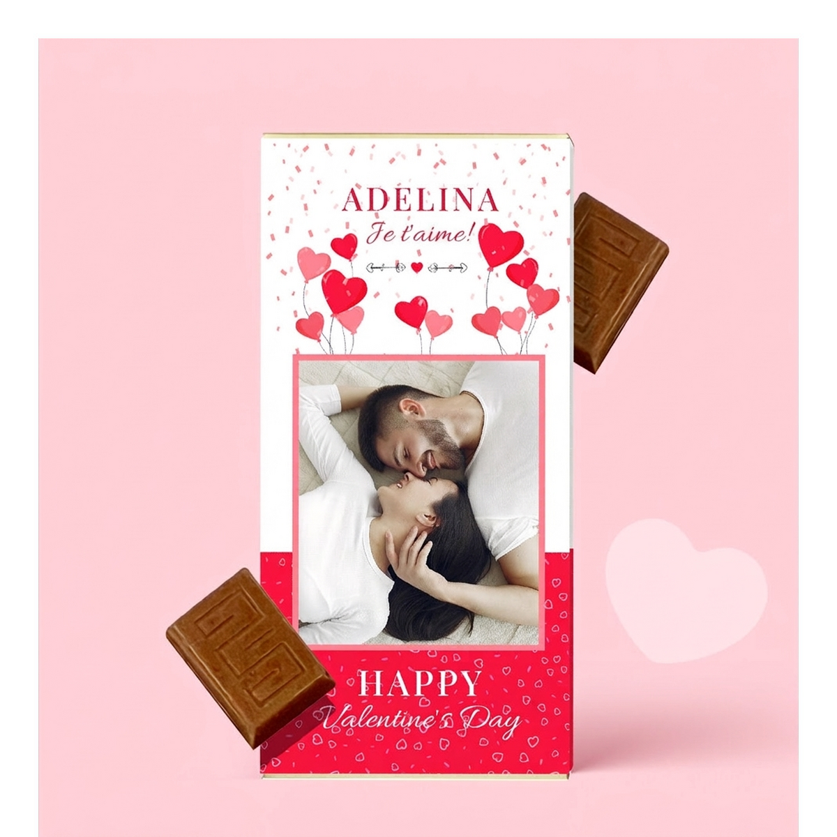 Chocolat personnalisé pour la Saint-Valentin