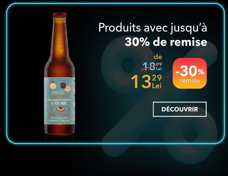 Cadeaux personnalisés à -30 % - Black Friday