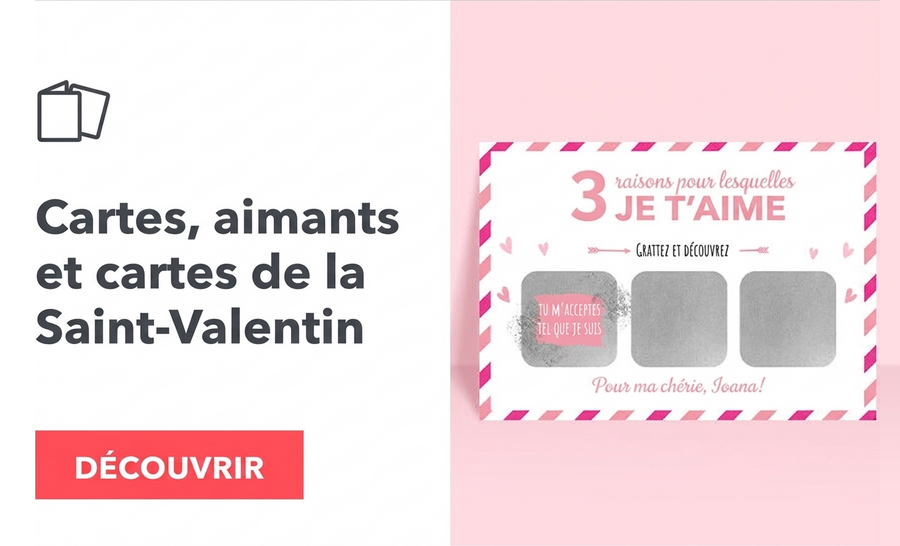 Cartes de vœux, aimants et cartes pour