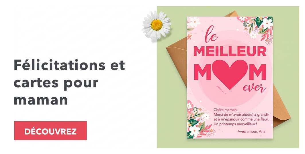 Cartes de vœux et cartes pour maman