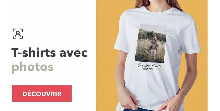 T-shirts personnalisés avec des photos