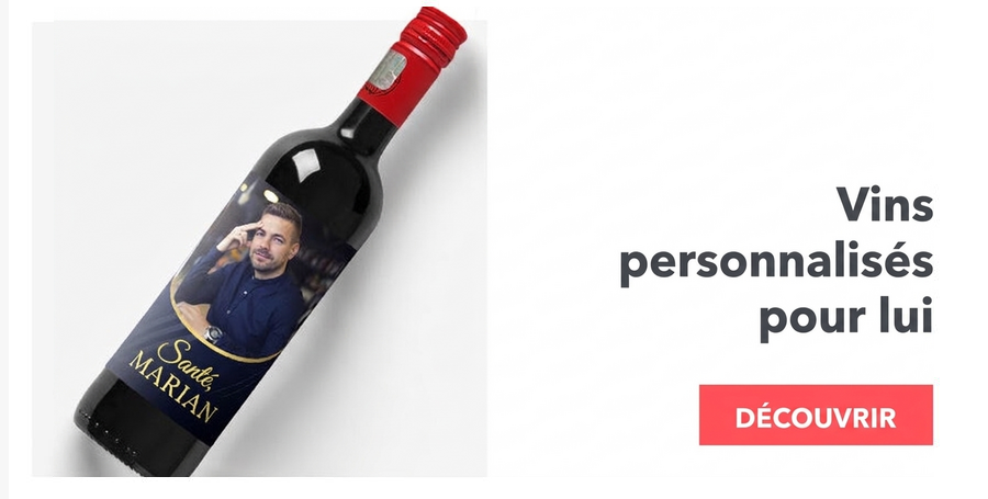 Des vins personnalisés pour lui