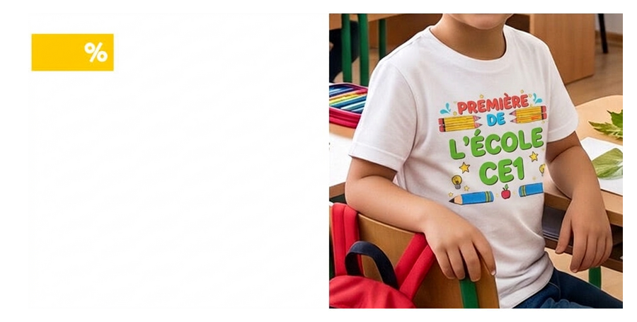 T-shirts personnalisés « Back to School »