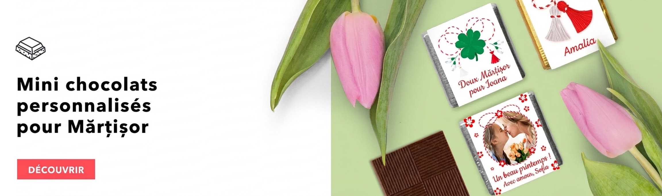 Mini-chocolats personnalisés