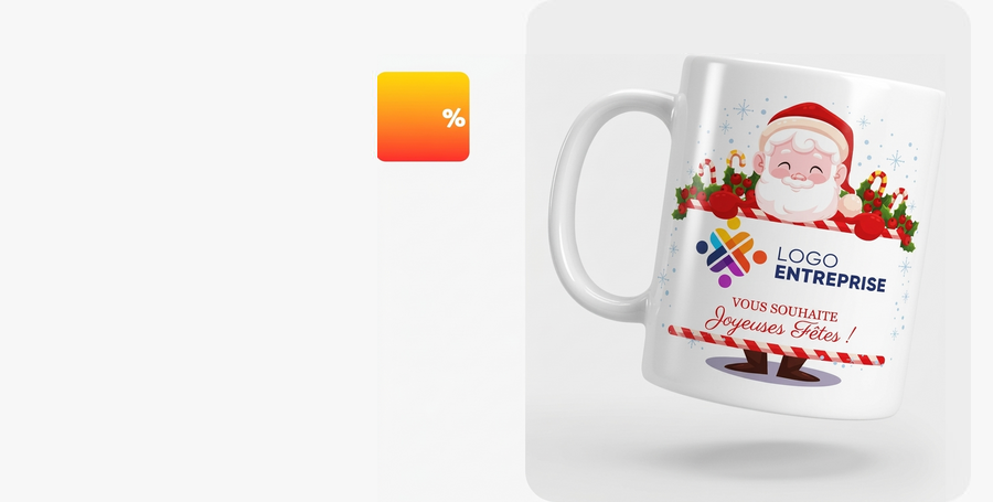 Tasses de Noël personnalisées pour les entreprises