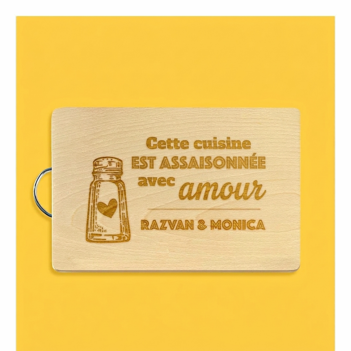 Planches à découper rectangulaires avec poignée, personnalisées