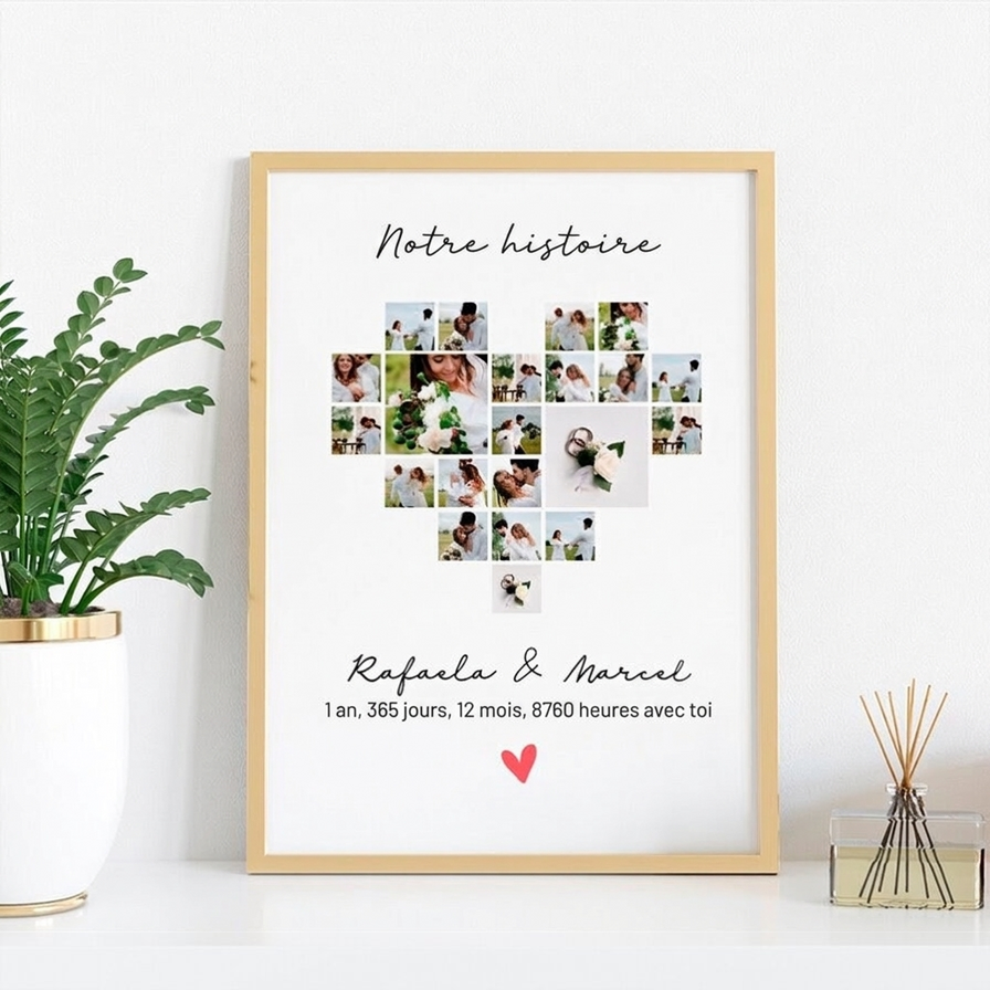Tableaux personnalisés pour un anniversaire de relation