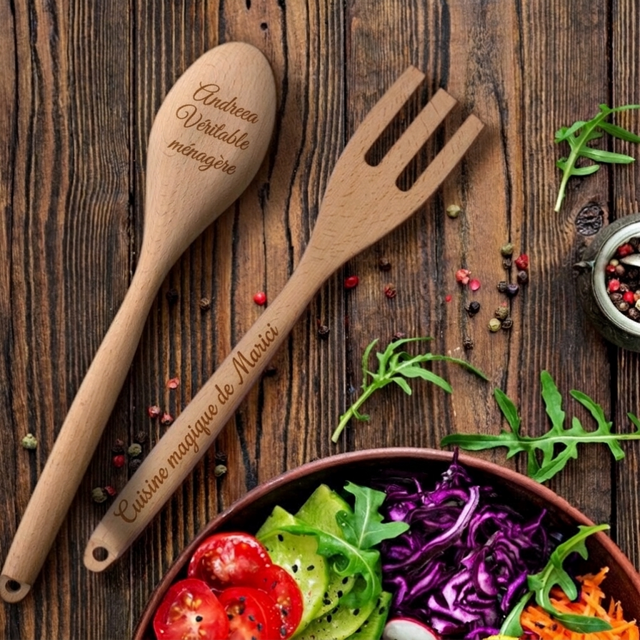 Cuillères et fourchettes personnalisées pour elle