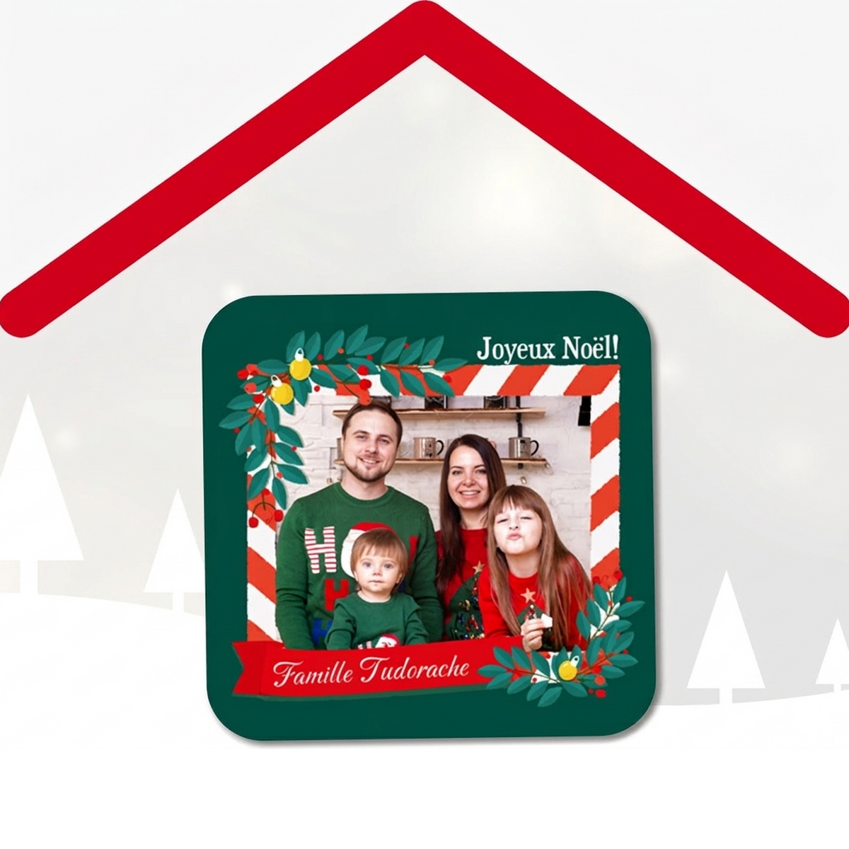 Sous-verres de Noël