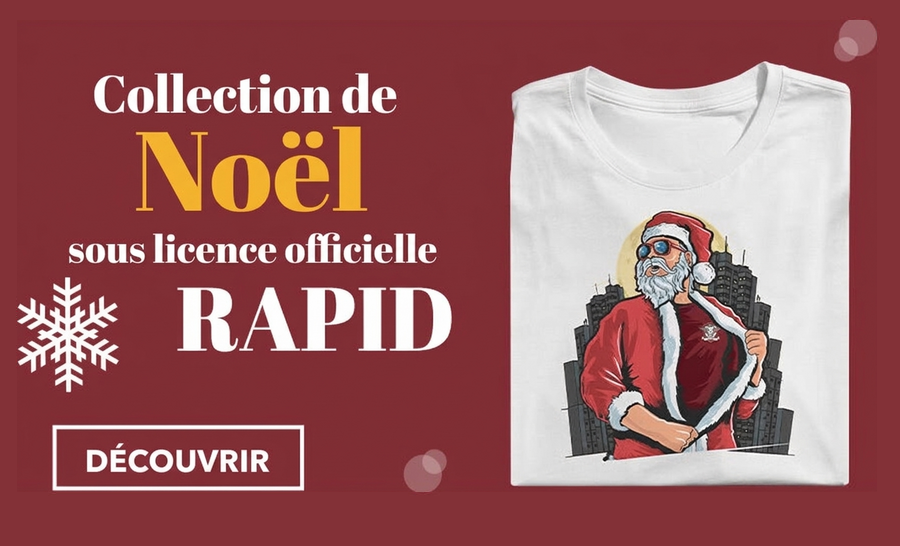 Cadeaux de Noël personnalisés sous licence officielle du FC Rapid 1923