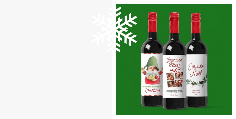 Vin de Noël personnalisé