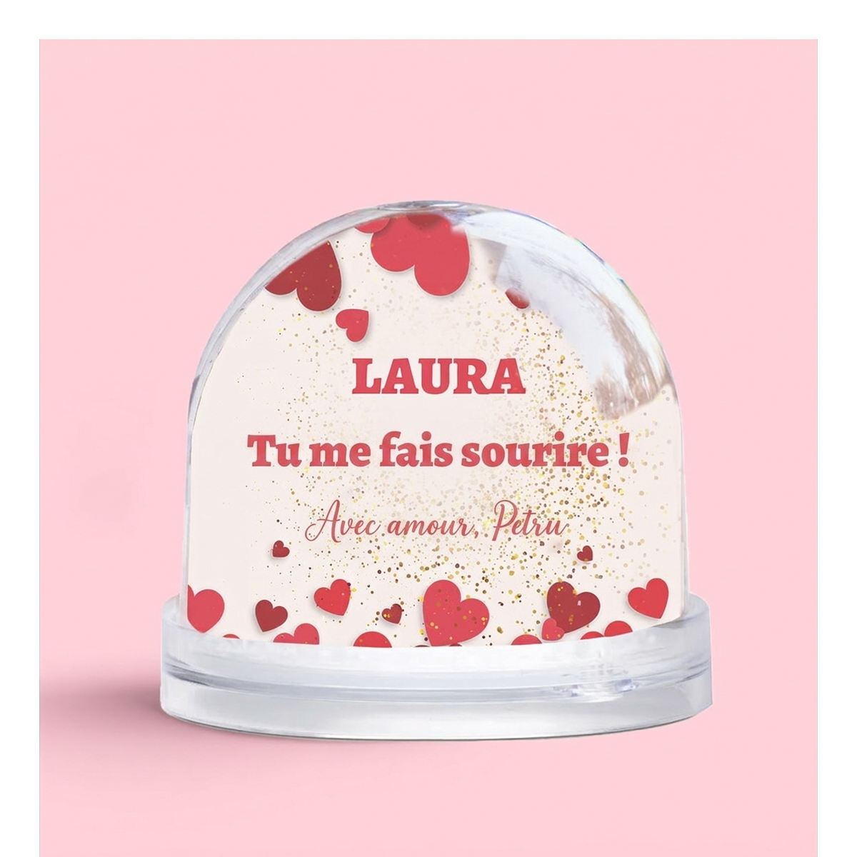 Boules décoratives et cadres de bureau pour la Saint-Valentin