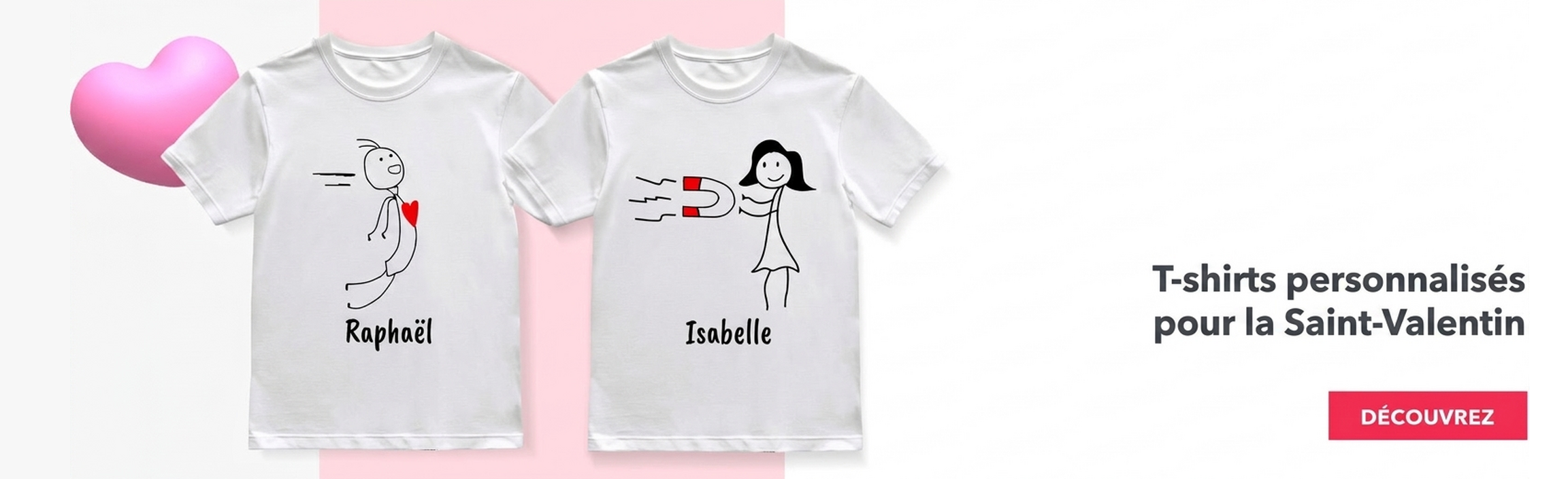 T-shirts pour la Saint-Valentin
