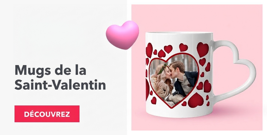 Tasses pour la Saint-Valentin