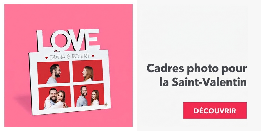 Cadres photo pour la Saint-Valentin