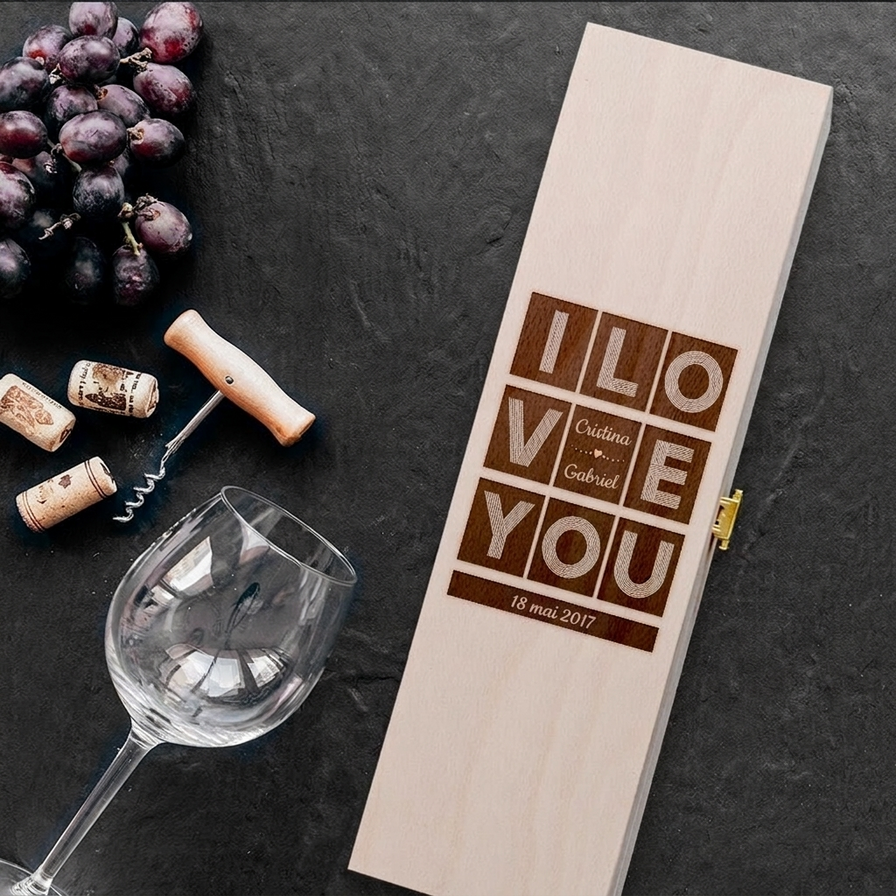 Coffrets de vin personnalisés pour son chéri