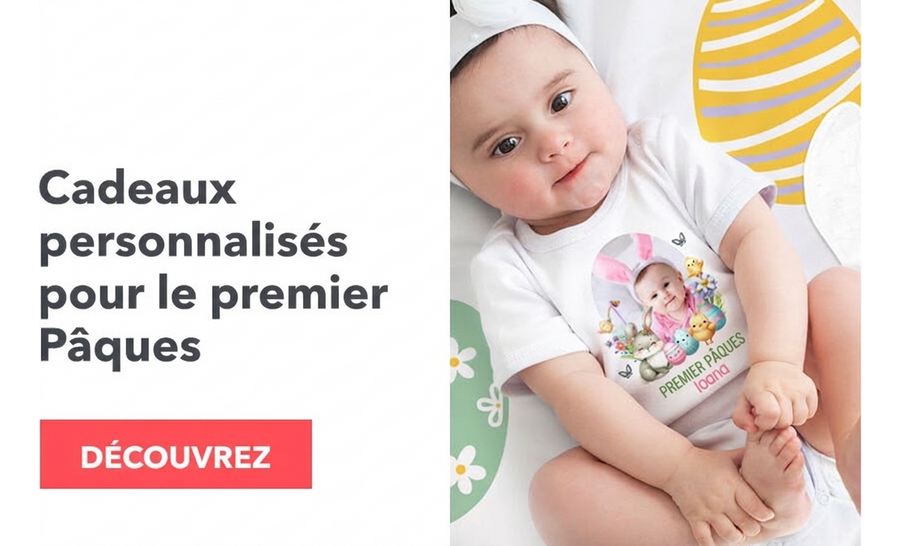 Cadeaux personnalisés pour le premier Pâques