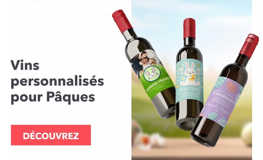 Vins personnalisés pour Pâques