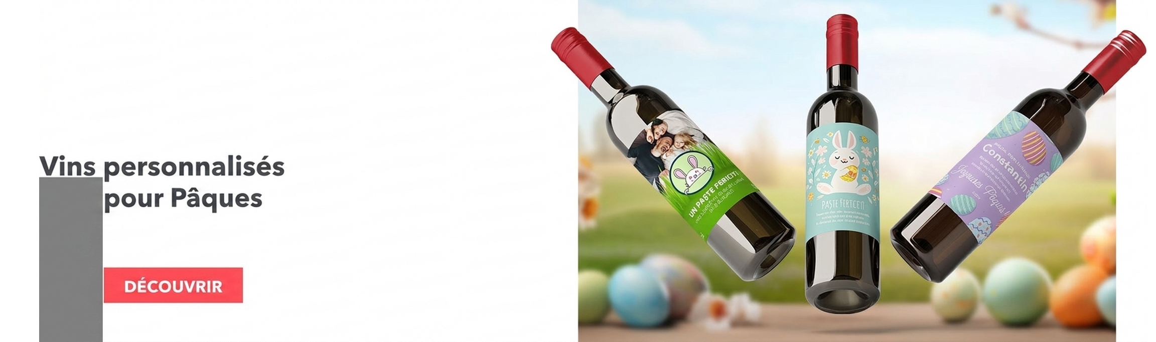 Vins personnalisés pour Pâques