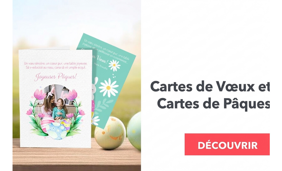 Cartes de vœux et cartes personnalisées pour Pâques