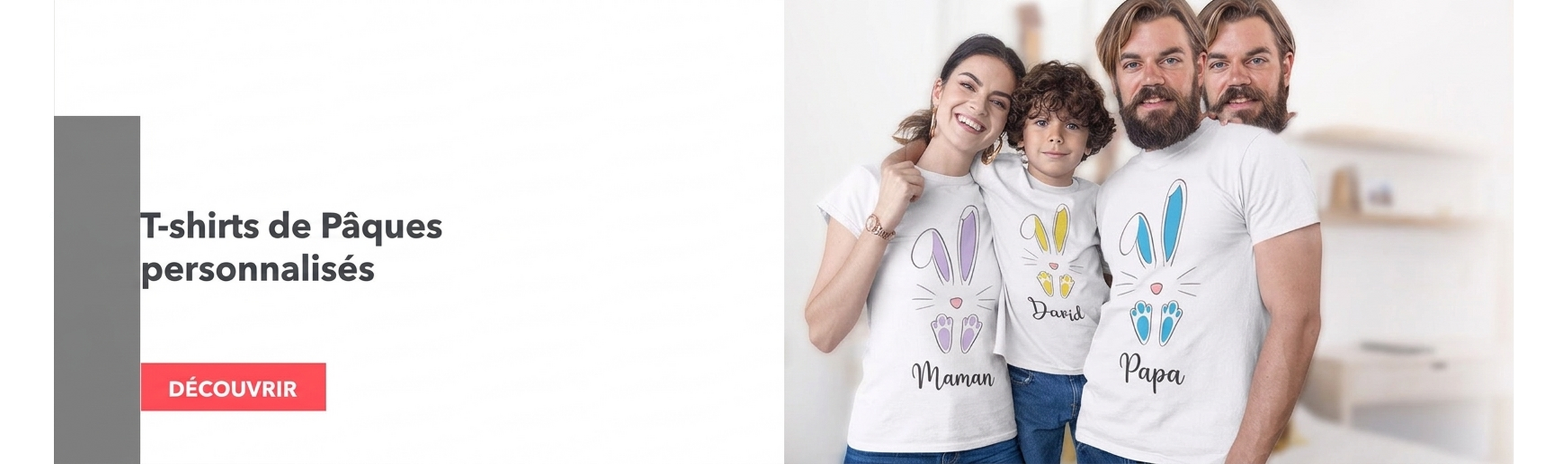 T-shirts personnalisés pour Pâques