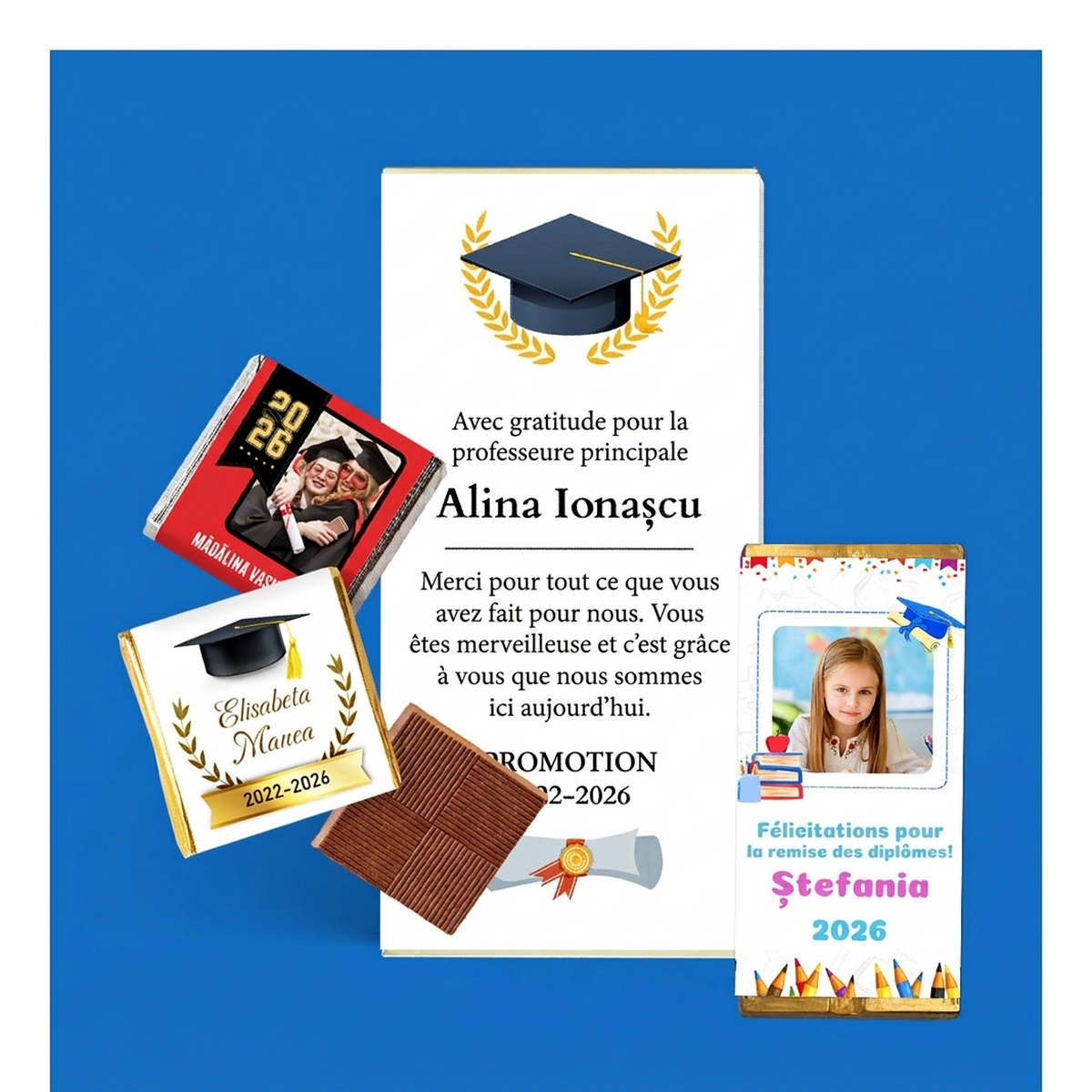 Confiseries personnalisées pour la remise des diplômes