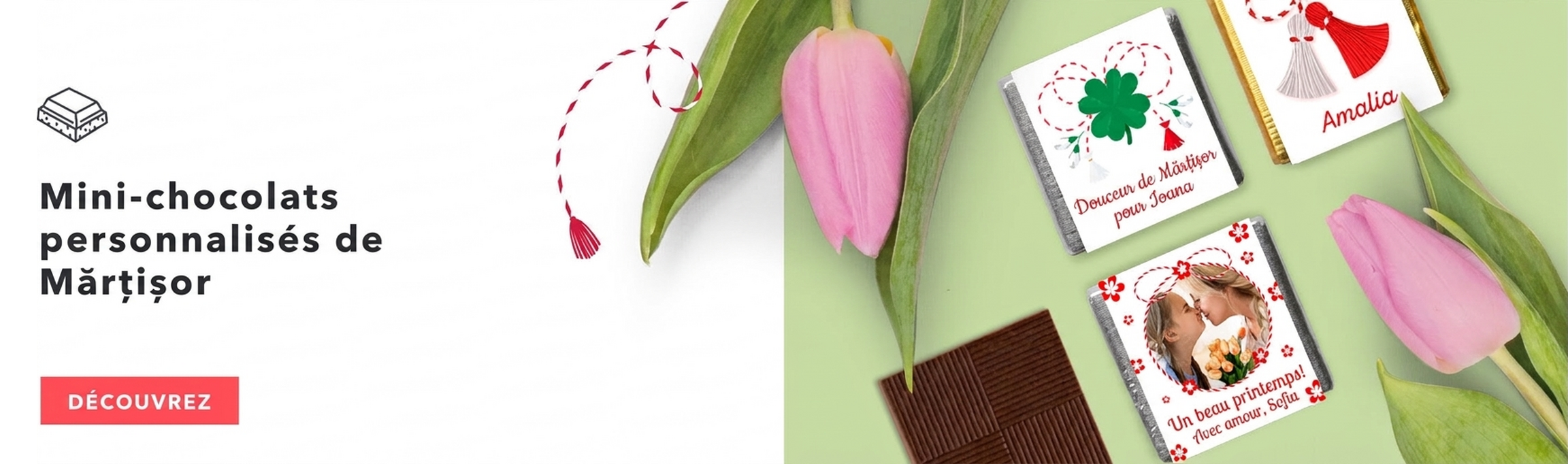 Mini-chocolats personnalisés