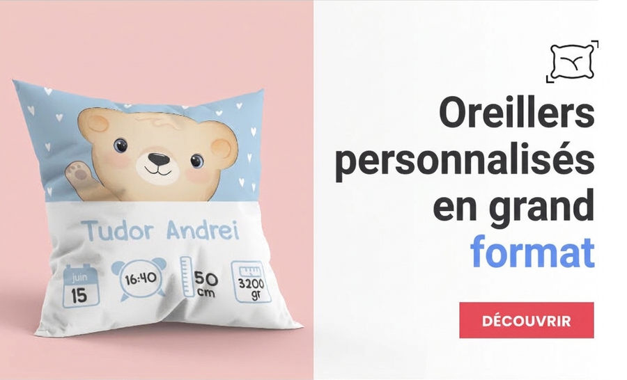 Coussins personnalisés - grand format