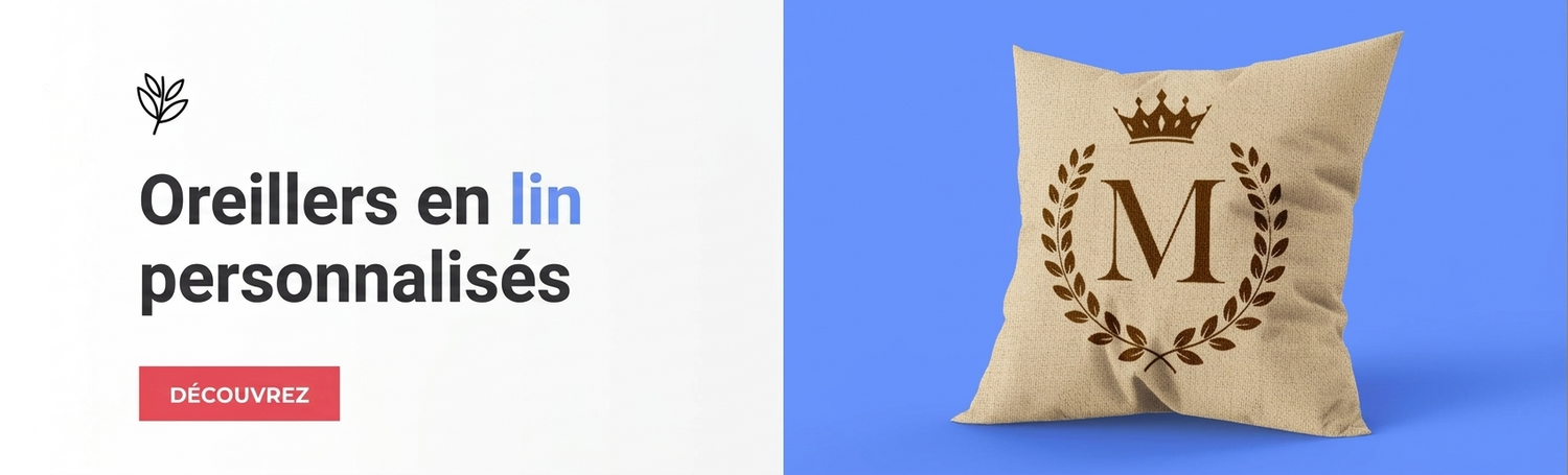 Coussins personnalisés avec une texture en relief
