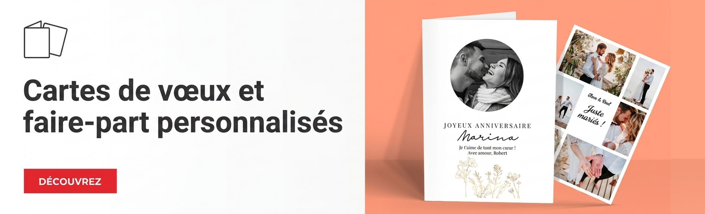 Félicitations et cartes personnalisées