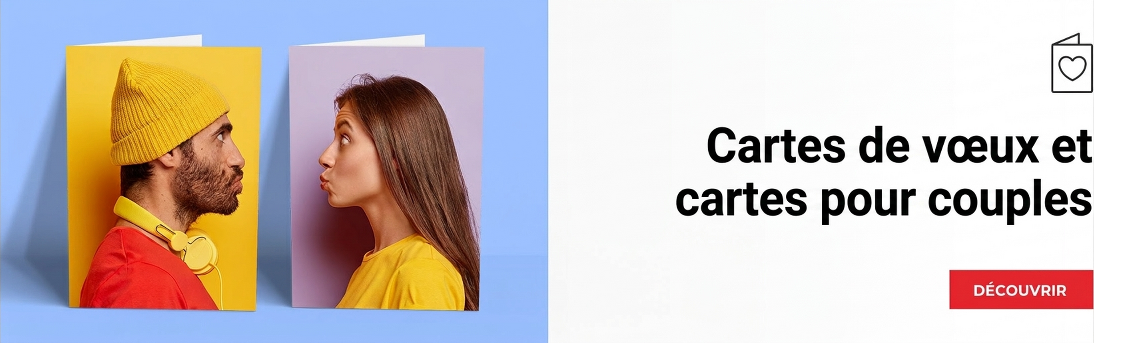 Cartes de vœux et cartes pour les couples