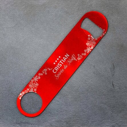 Ouvre-bouteille personnalisé avec inscription - Fête de Noël