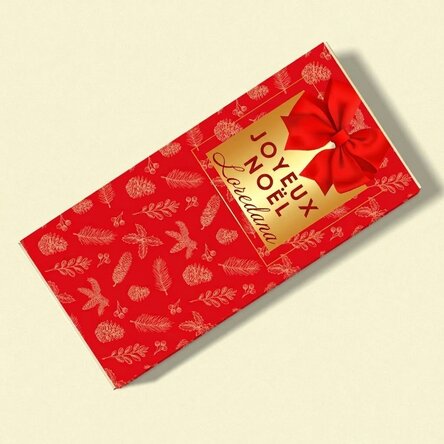 Chocolat personnalisé avec un nom et un message - Glamorous Christmas