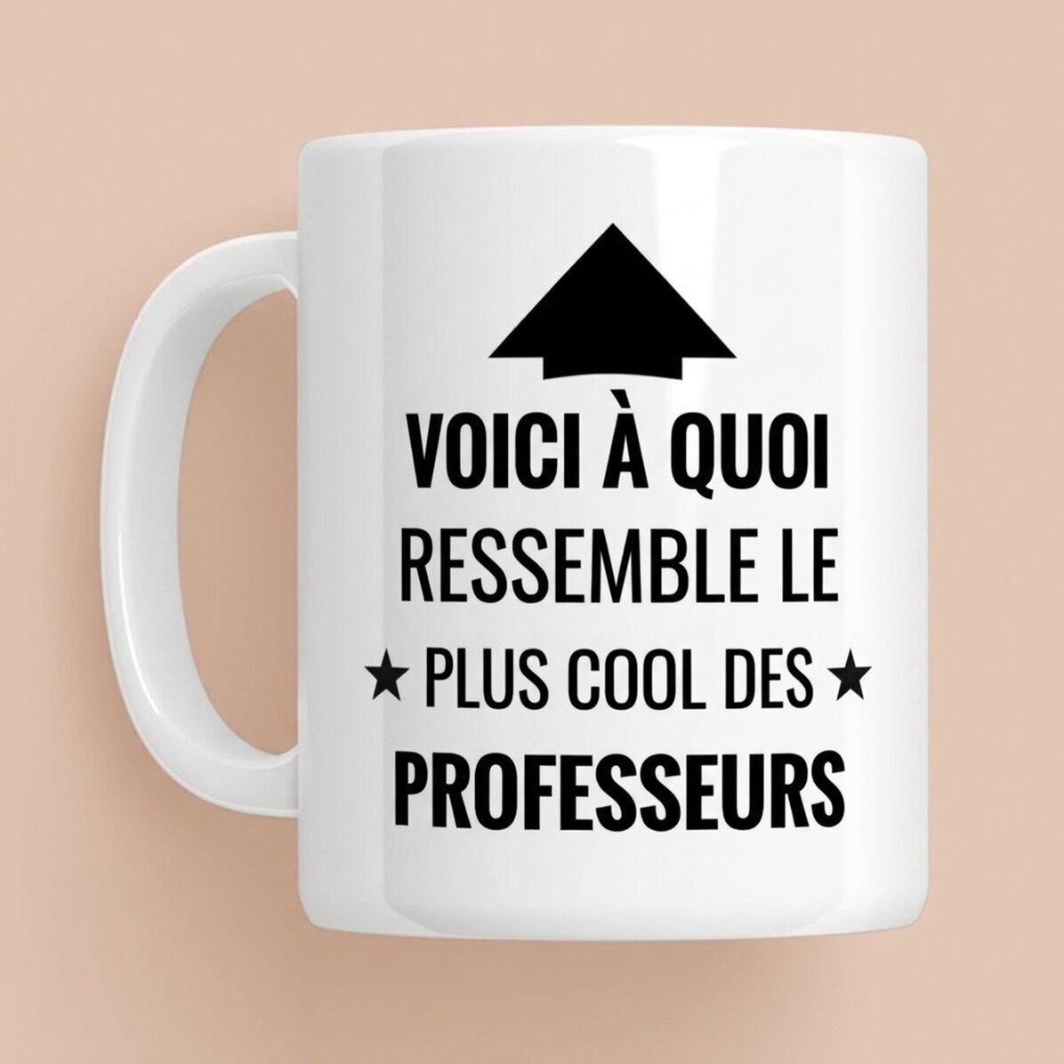 Voici à quoi ressemble la tasse personnalisée