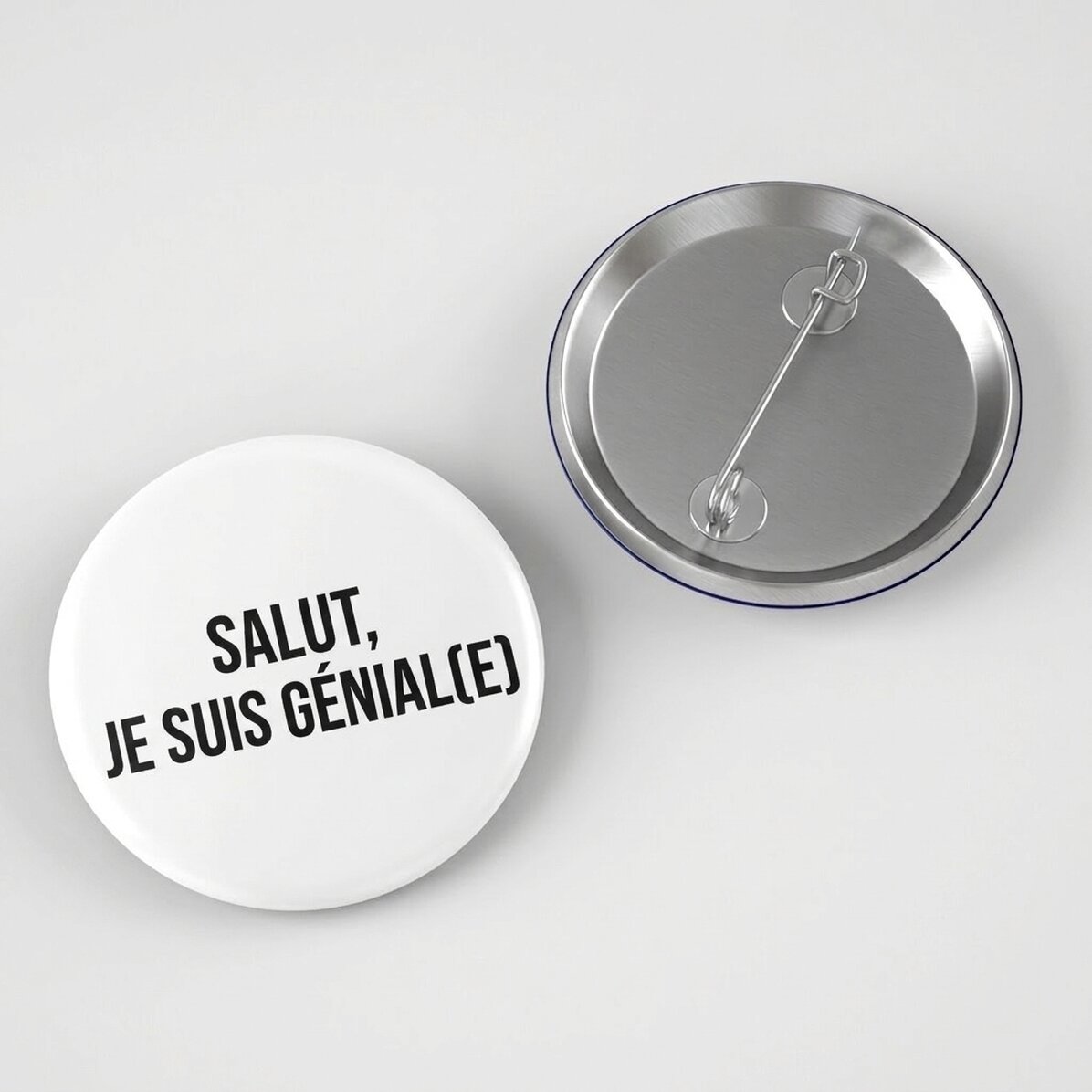 Insigne personnalisé avec texte