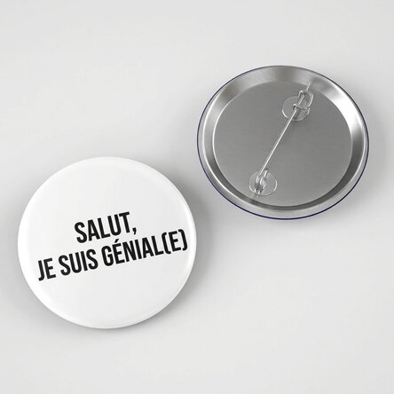 Insigne personnalisé avec texte