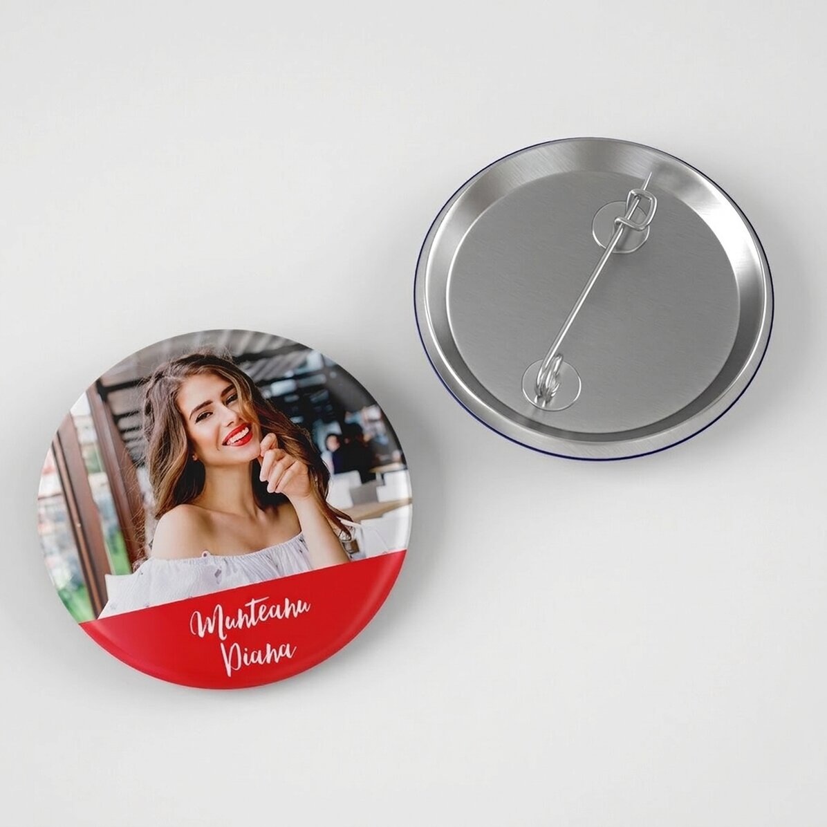 Badge personnalisé avec photo et texte - You