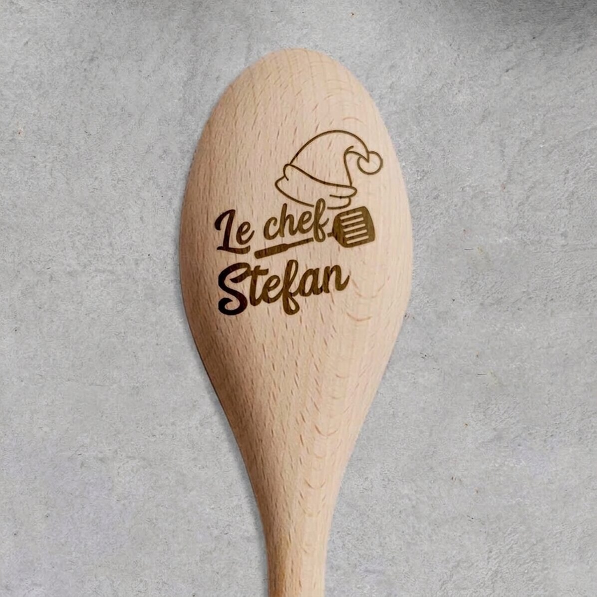 Cuillère en bois personnalisée - Christmas chef