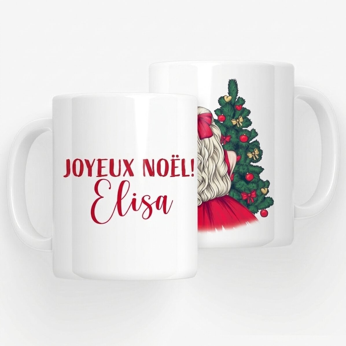 Tasse personnalisée avec prénom - Christmas Princess