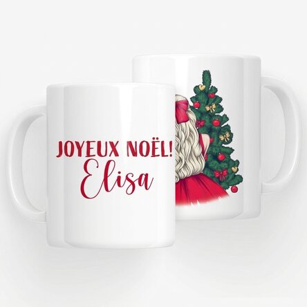 Tasse personnalisée avec prénom - Christmas Princess