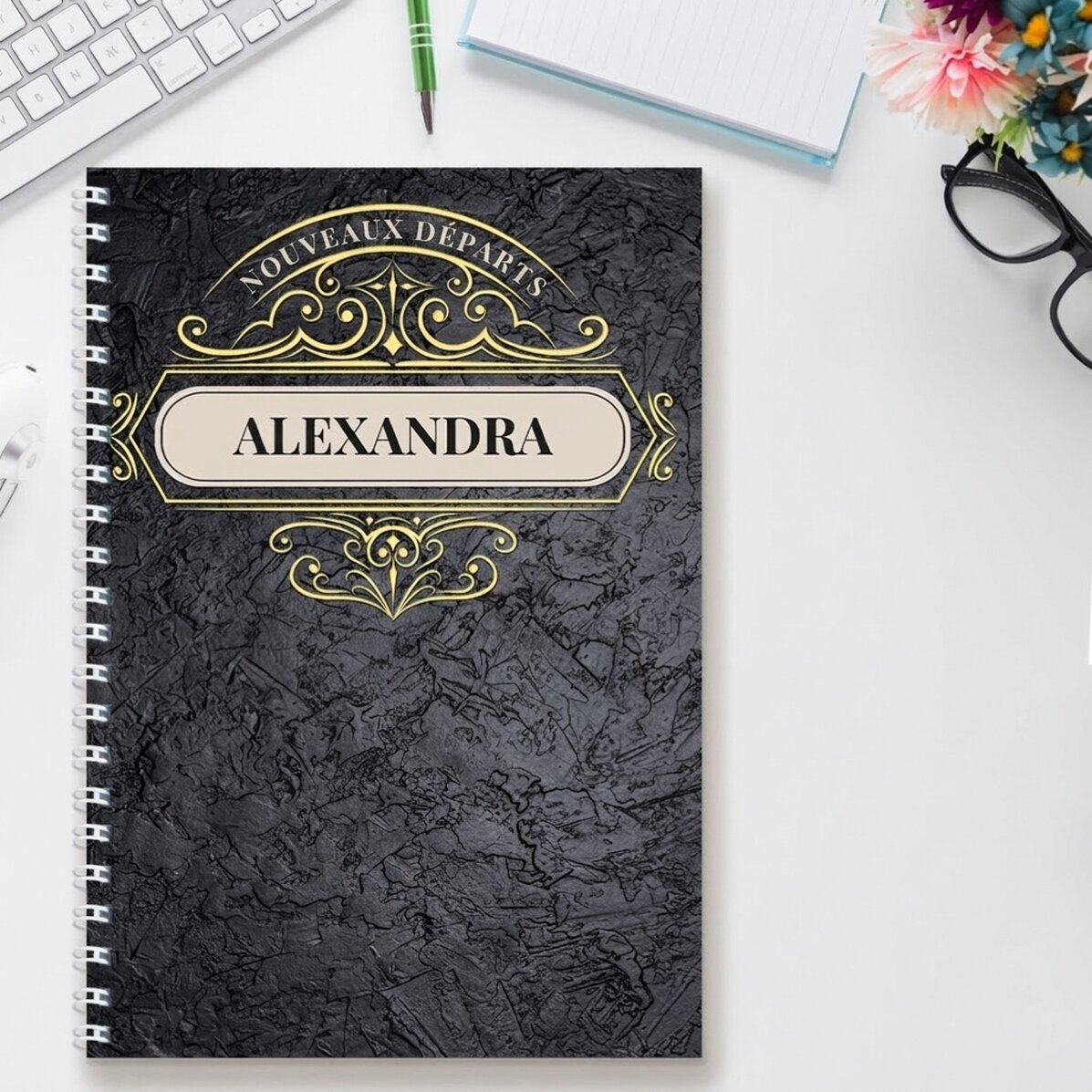 Carnet personnalisé avec inscription - New Beginnings