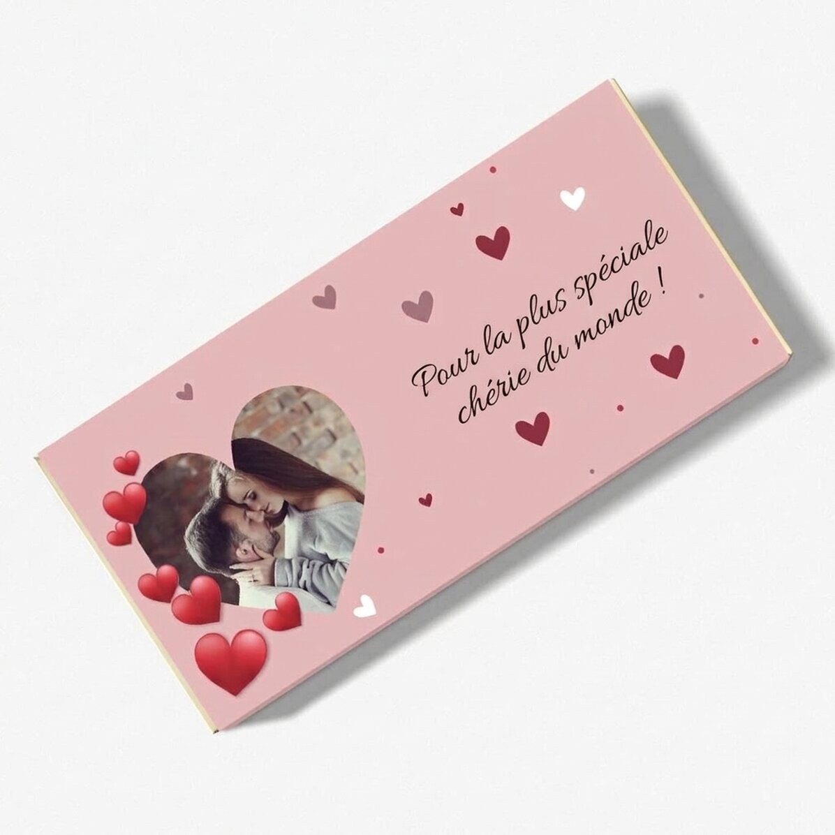 Chocolat personnalisé avec un message et une photo - Je t